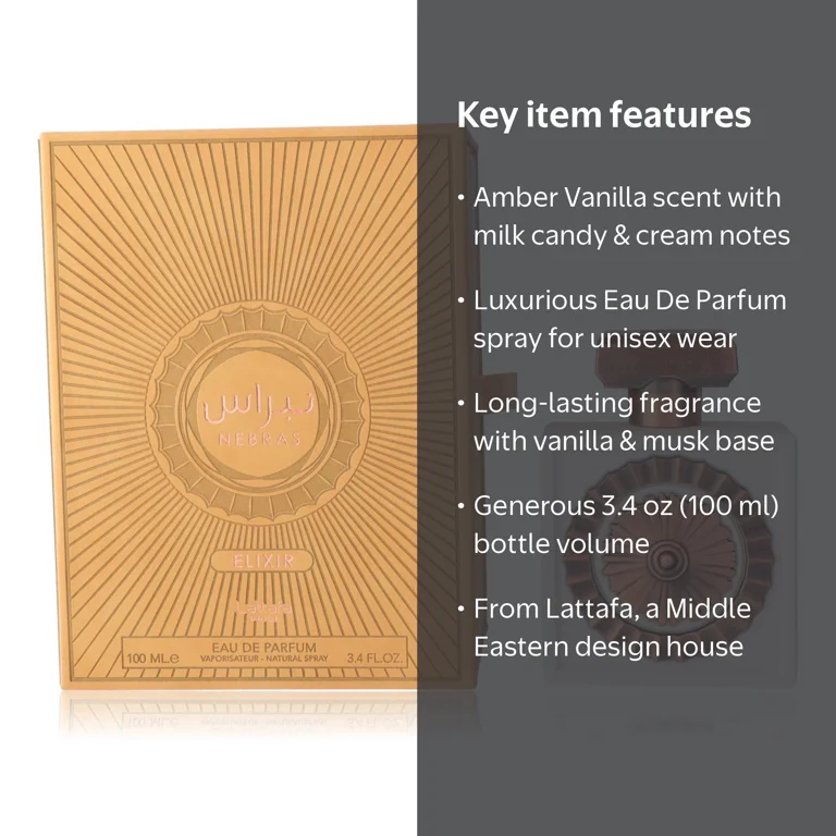 Nebras Elixir by Lattafa, 3.4 oz EDP Spray for Unisex - Walmart.com