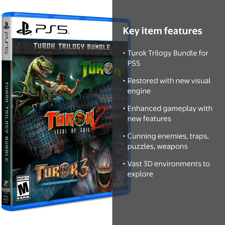 Turok Trilogy Bundle - PlayStation 5 - Walmart.com