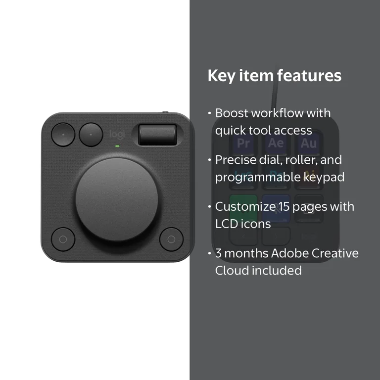 Logitech, Creative Console Keyboard, MX-920-012660, Graphite