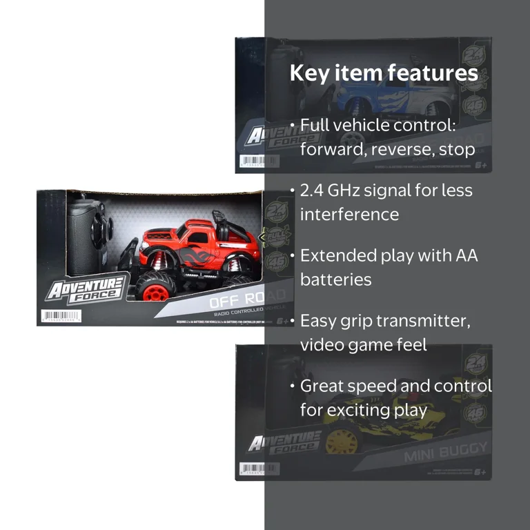 Adventure Force Radio Controlled Vehicle , Mini Truck and Buggy