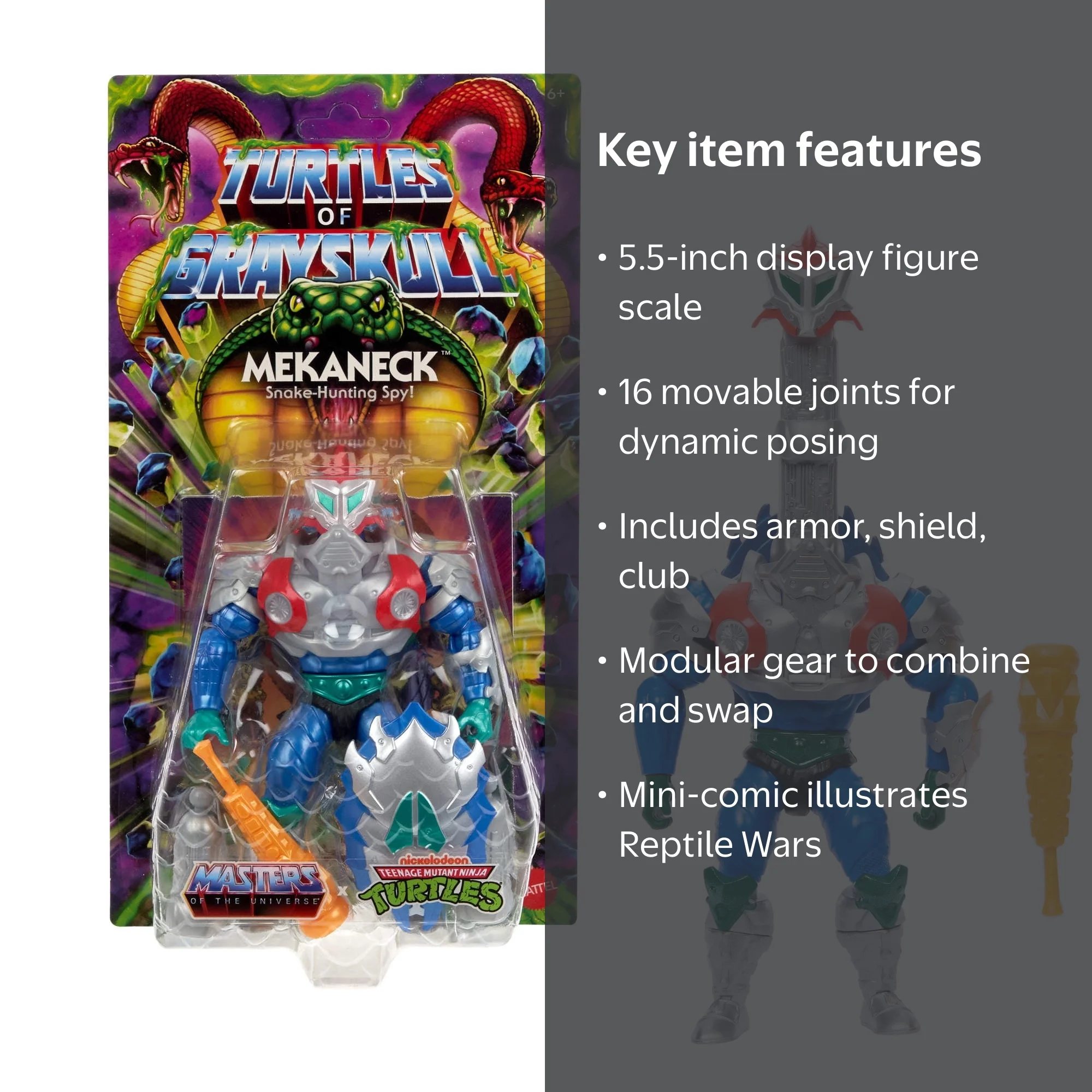 Masters of Universe Origins Turtles of Grayskull Mekaneck Action