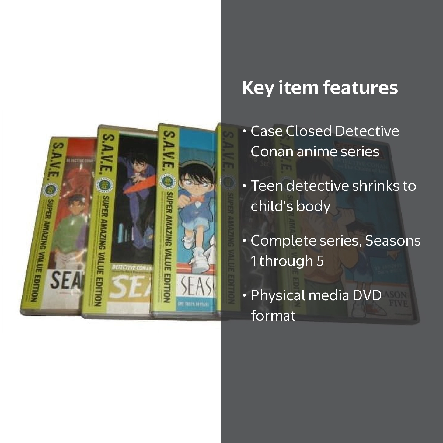 Case Closed Detective Conan: Complete Series Season 1-5 Box Set