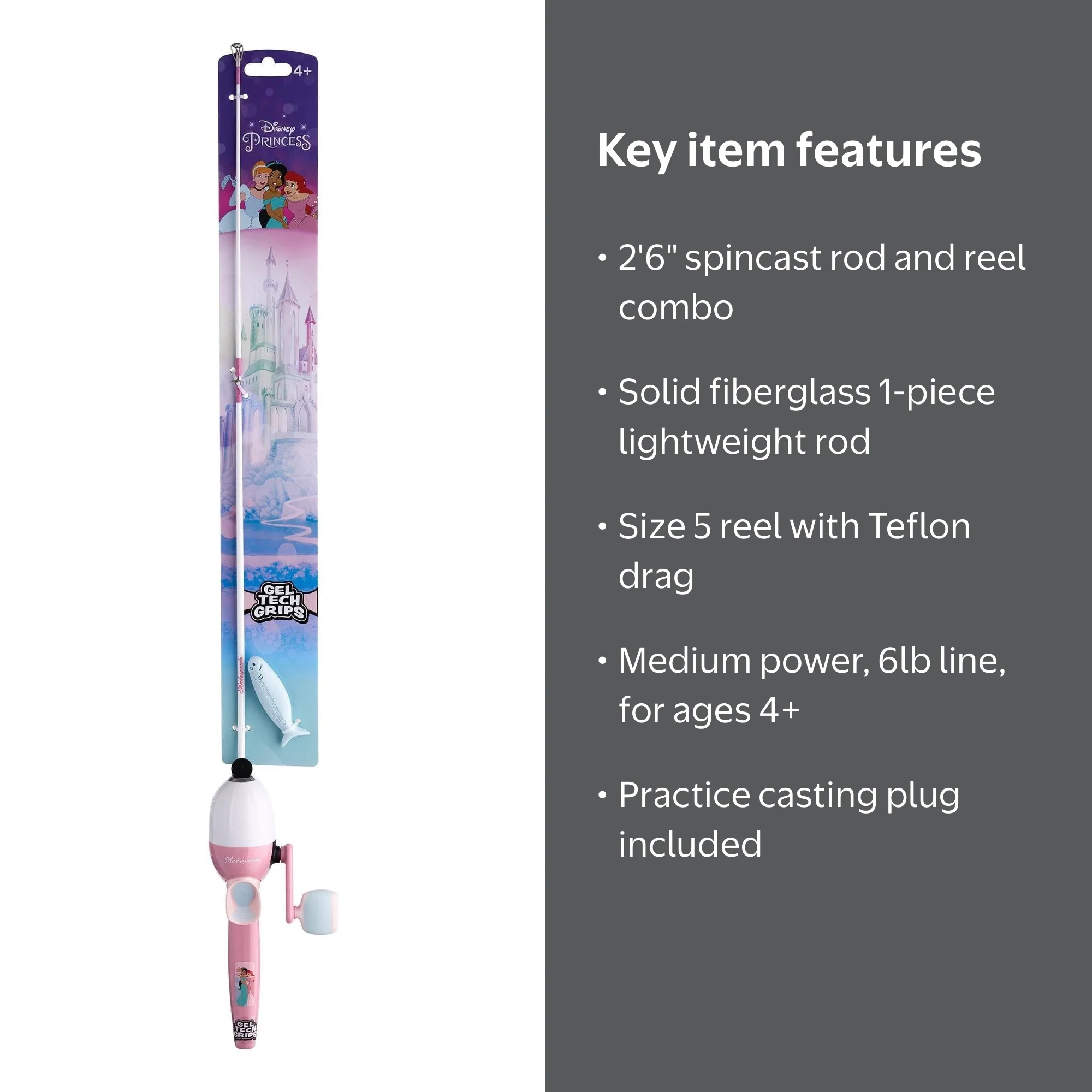 amazon princess fishing pole ODDSPRO Kids inlcluding Fishing Lure and Carry Bag, Blue + Pink To get your kids started NIB* Disney Princess Beginner Combo