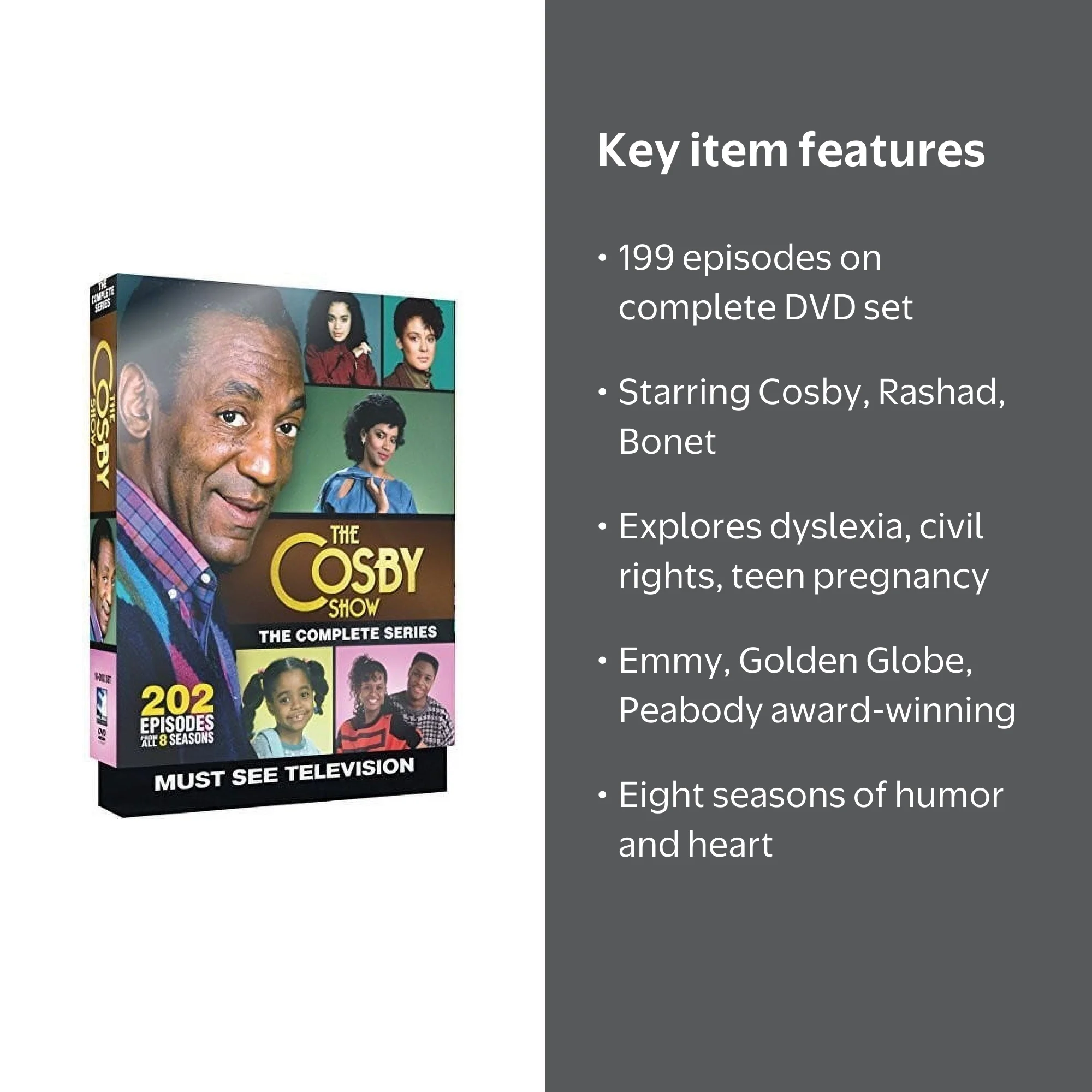 The Cosby Show: Full Box Set - The Complete Series (DVD) - Walmart.com