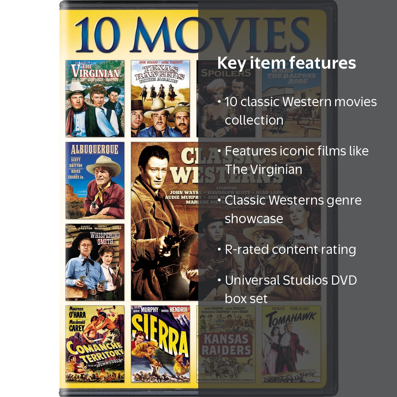 Classic Westerns: 10-Movie Collection (DVD Box Set) - Walmart.com
