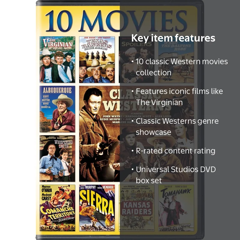 WEST DVD 10本まとめ売り Classic Westerns: 10-Movie Collection (DVD Box Set) - Walmart.com