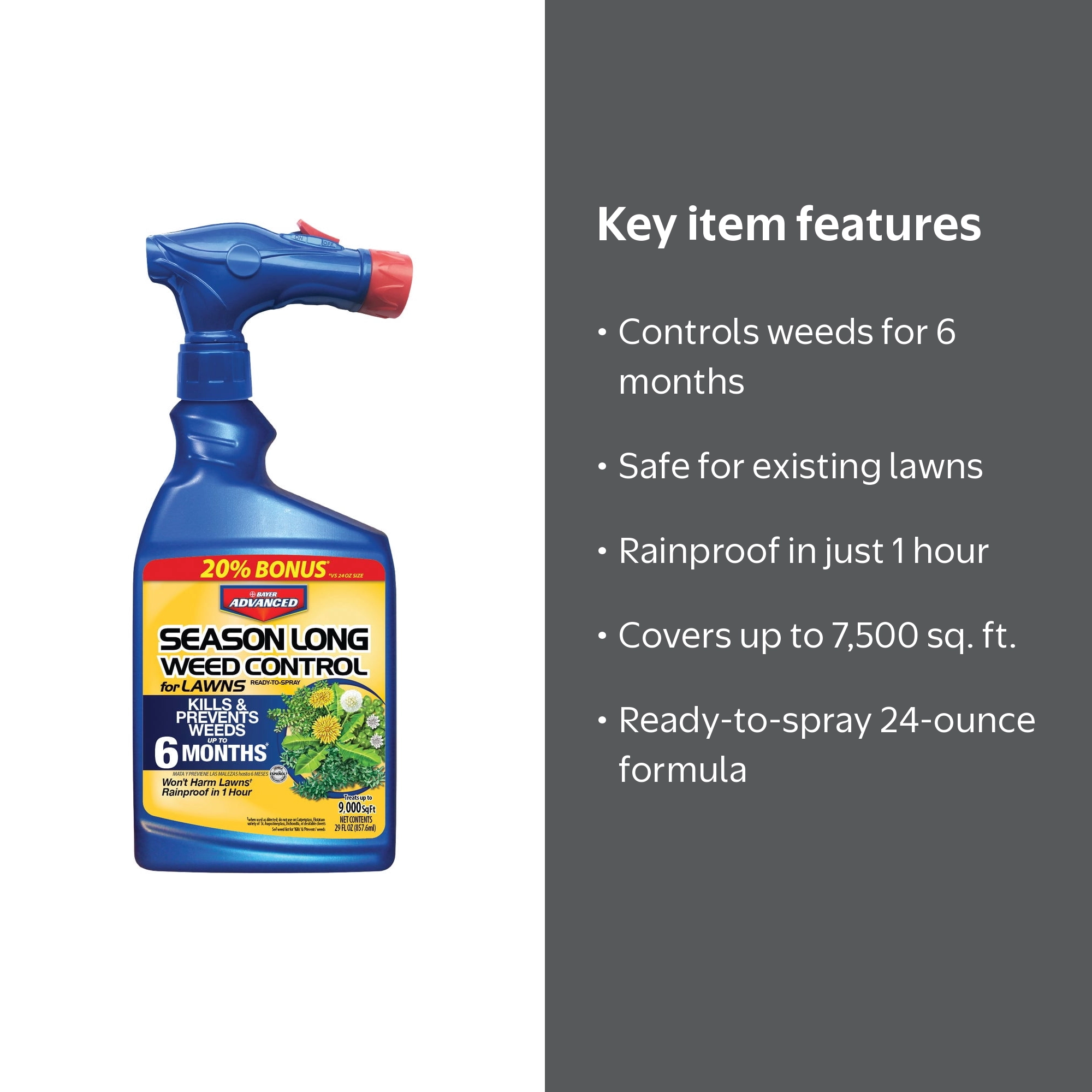 Bayer Advanced 704040 Ready-to-Spray Season Long Weed Control for