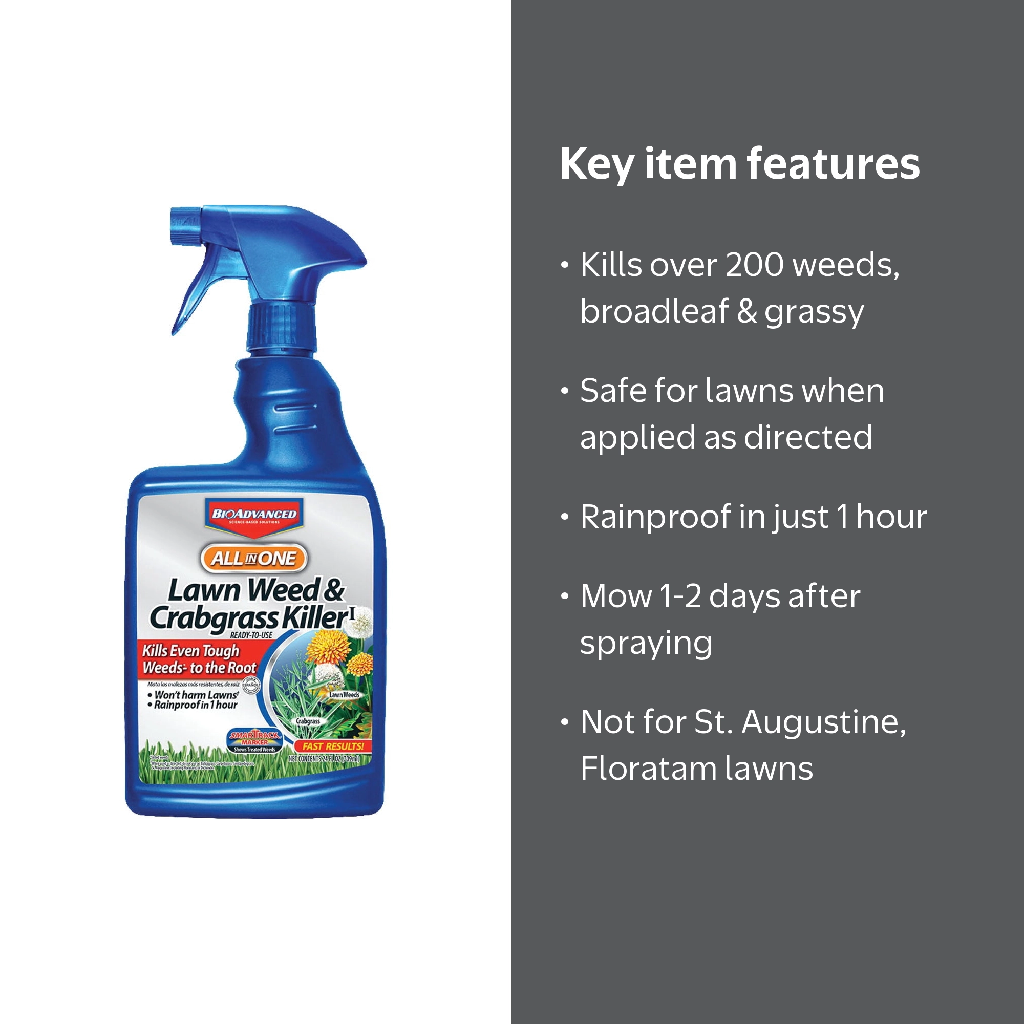 Bayer Advanced All in One Lawn 1.3G Weed & Crabgrass Killer