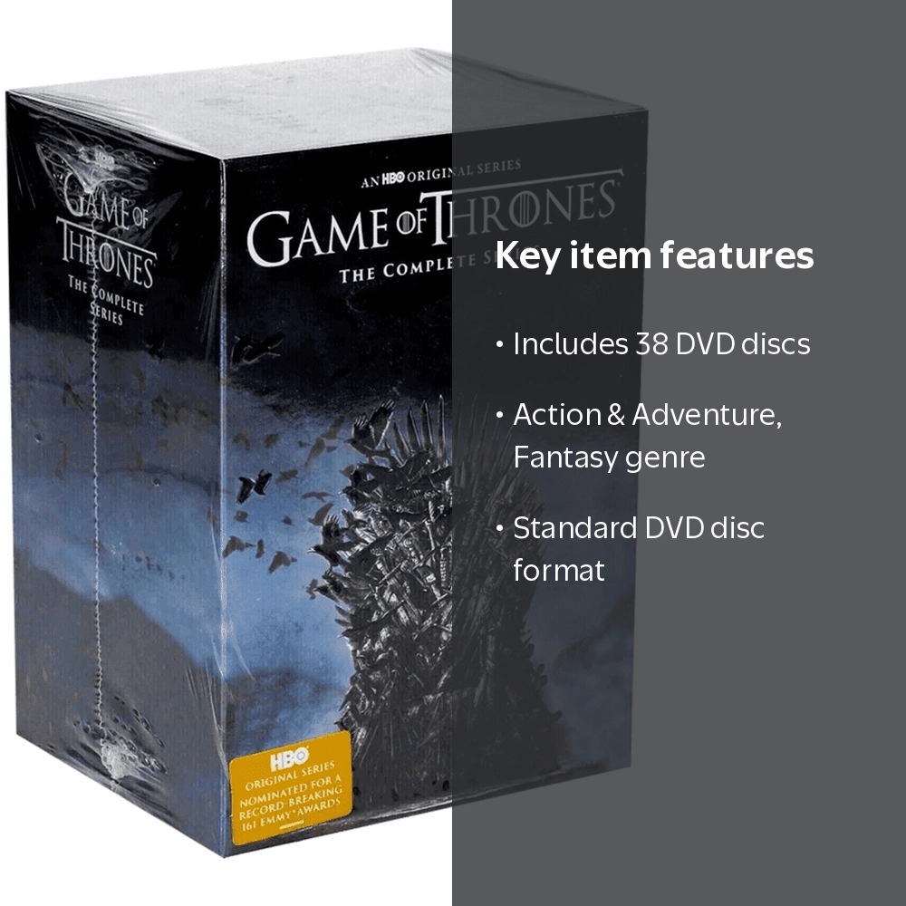 Game Of Thrones: Complete Series Seasons 1-8 Full DVD Box Set