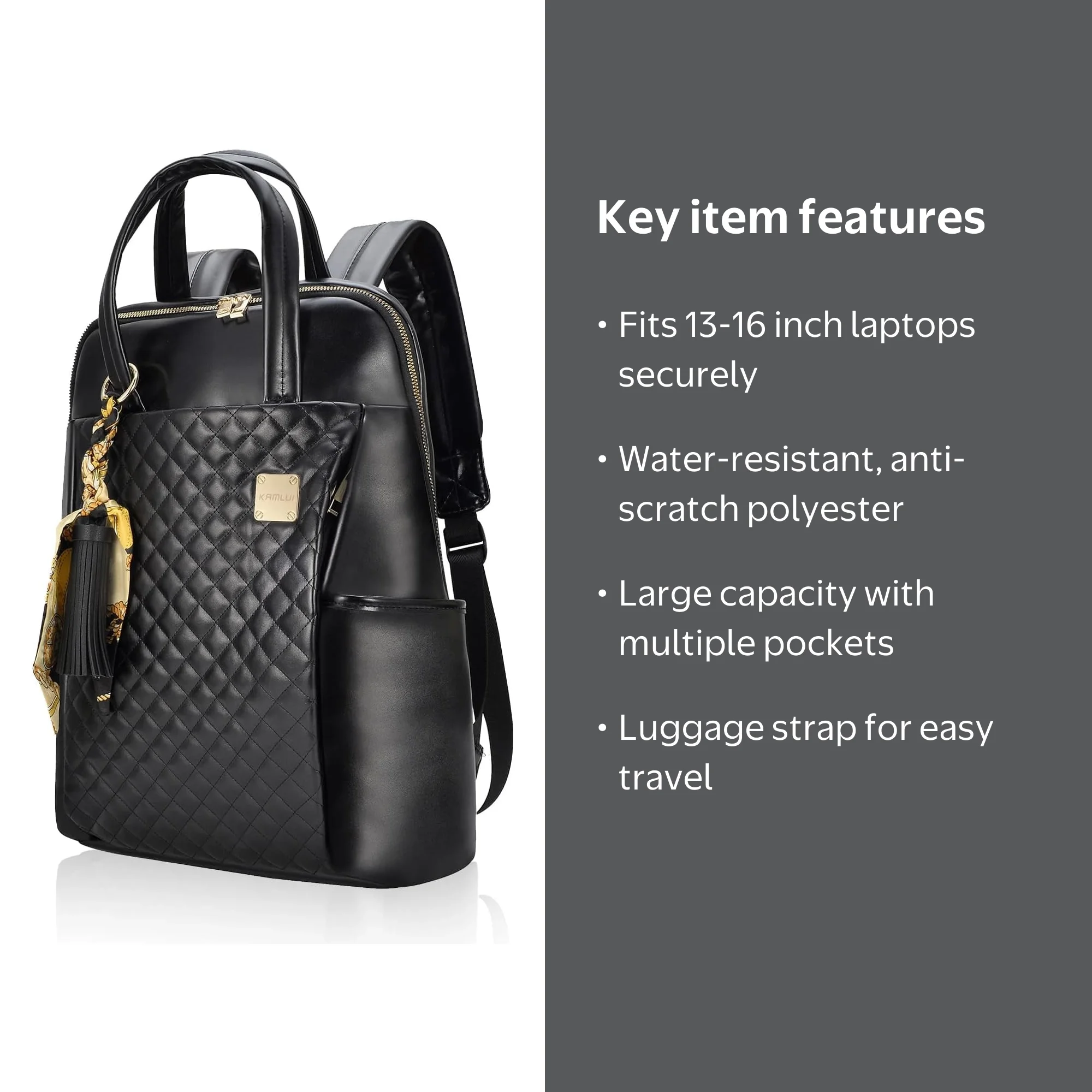 black leather biker studded backpack Original Muse Mini Camel 5L Compact Trek Single top handle Torso Length:Medium Kånken art bags