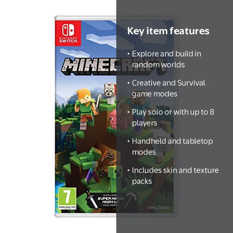 Mojang Minecraft Nintendo Switch Game, EU Version, Super Mario