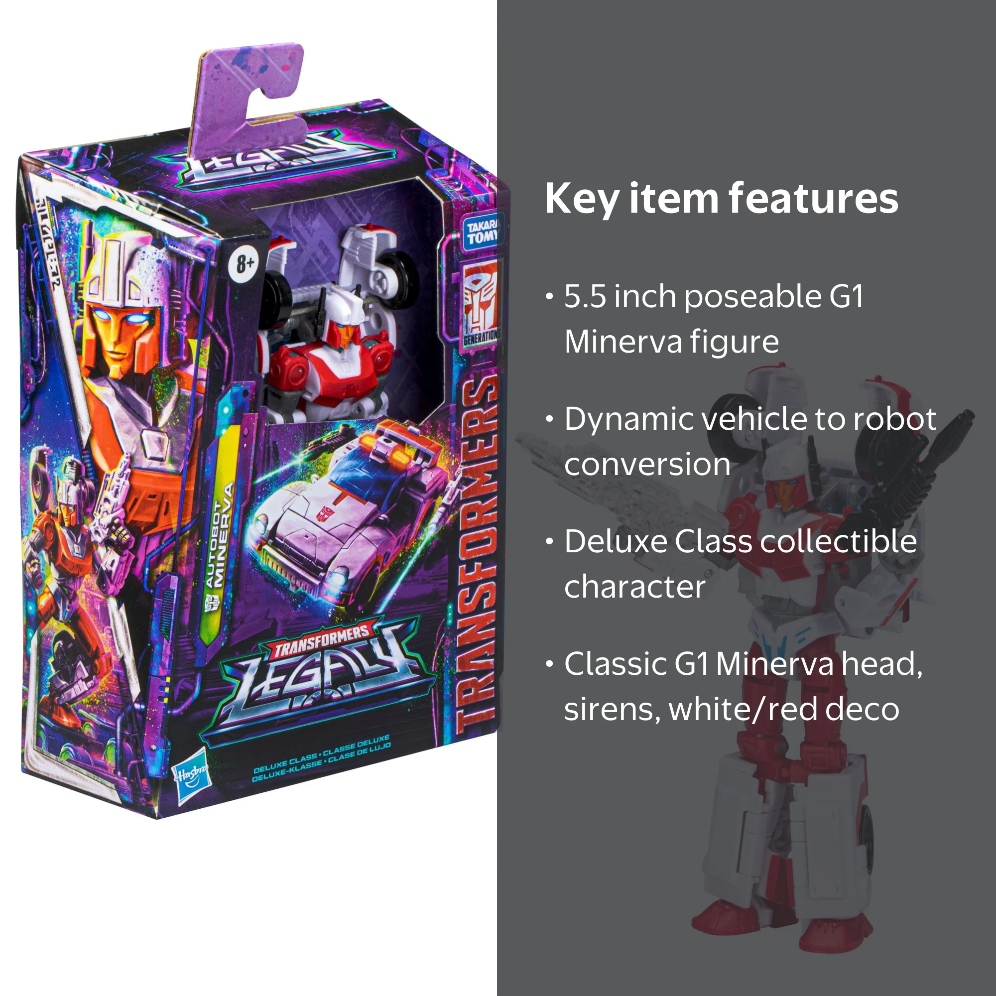 Transformers Generations Legacy Deluxe Autobot Minerva F3081 Toy