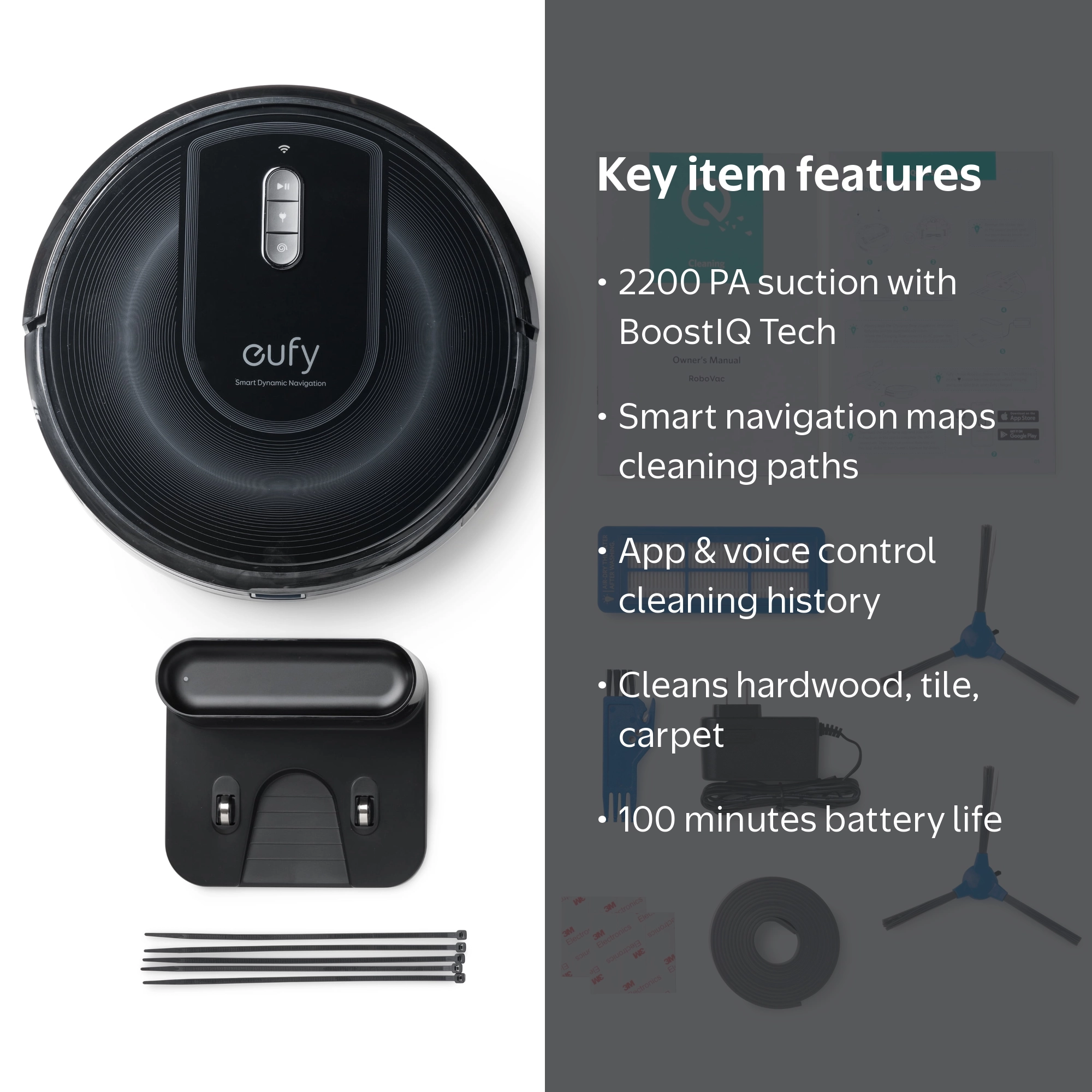 Eufy RoboVac G30 Verge Cleaner with Smart Dynamic Navigation 2.0