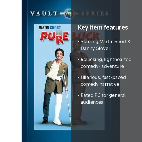 LUCK&DAY LUCK&PEACE/HUE楽LIST：未開封DVD Universal, Pure Luck DVD, Martin Short, Danny Glover, Comedy