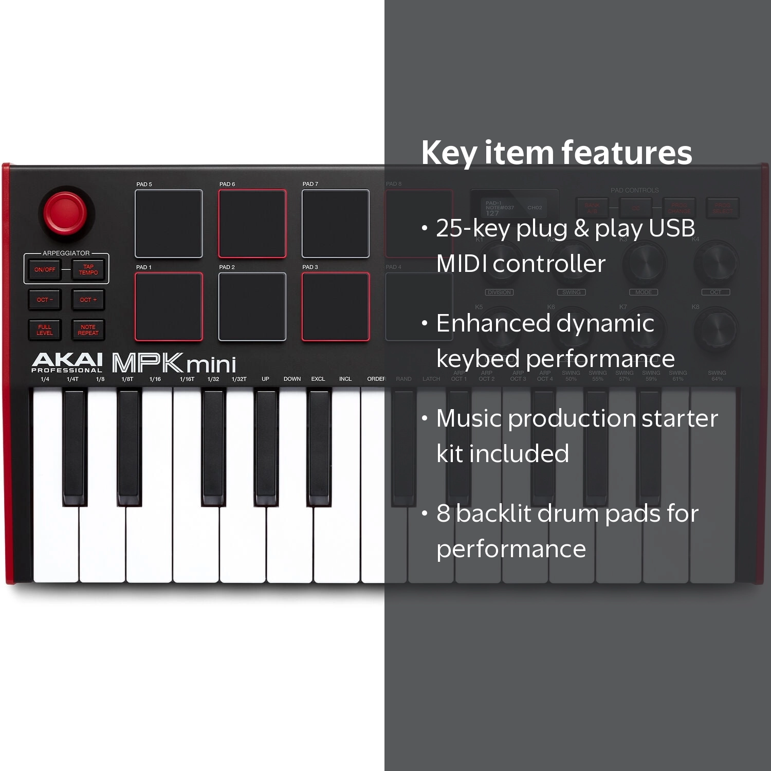 Akai Professional MPK Mini MK3 | 25 Key USB MIDI Keyboard