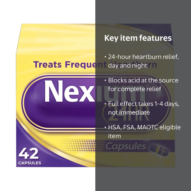 Nexium 24HR Acid Reducer Heartburn Relief Capsules for All-Day and
