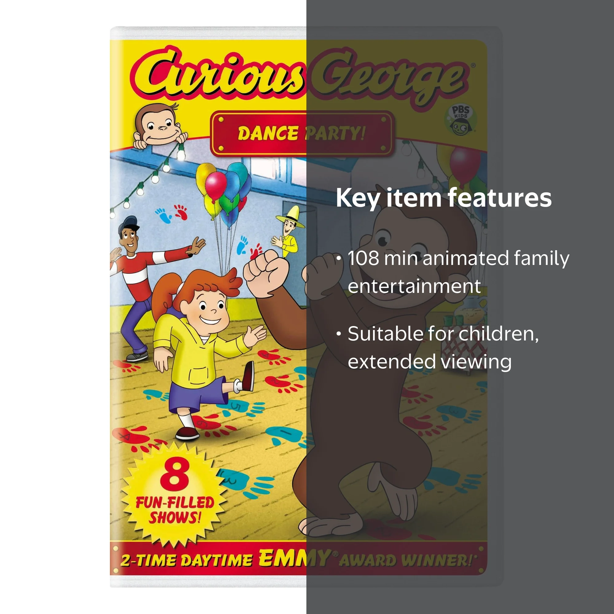 Curious George: Dance Party! [DVD] - Walmart.com