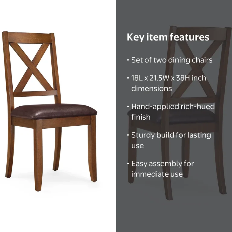 Better Homes & Gardens Maddox Crossing Dining Chair, Set of 2