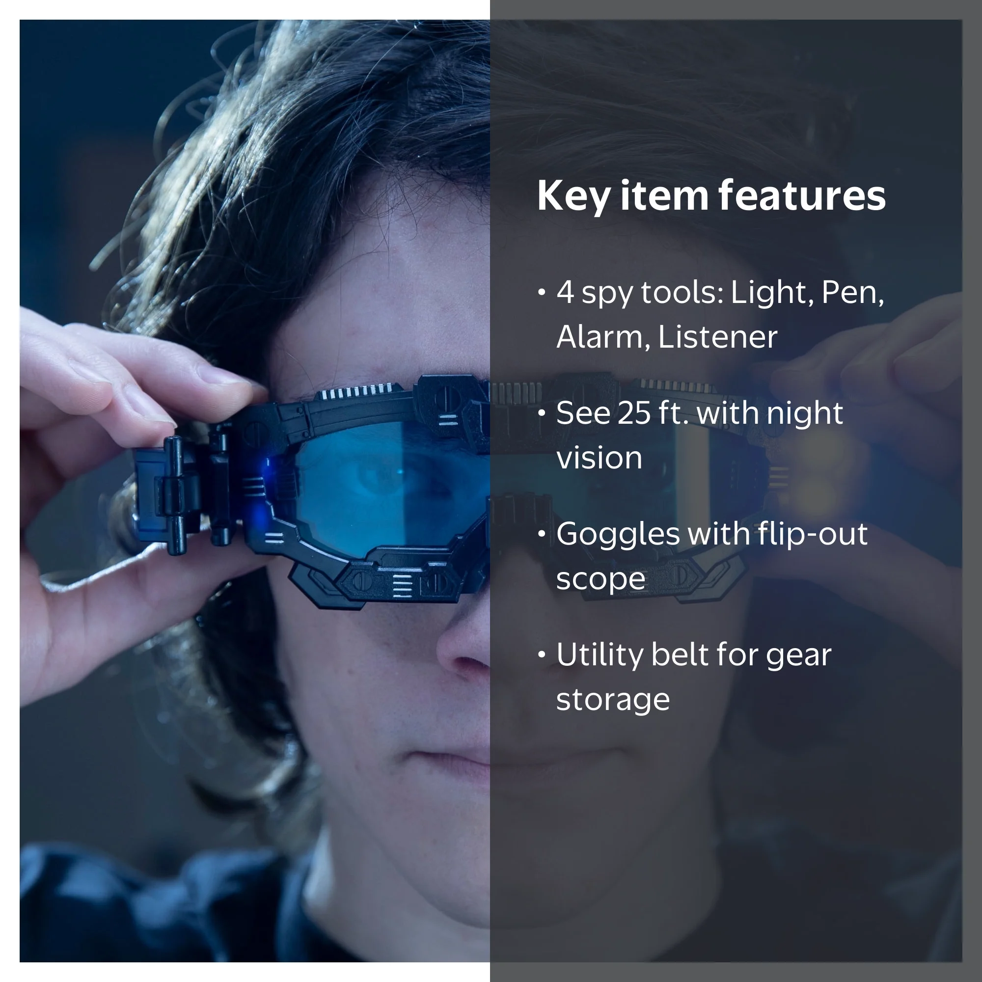 SpyX Micro Gear Set + Night Mission Goggles + LED Glasses