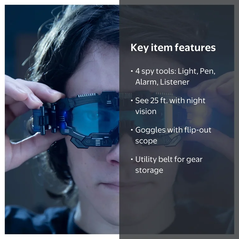 SpyX Micro Gear Set + Night Mission Goggles + LED Glasses
