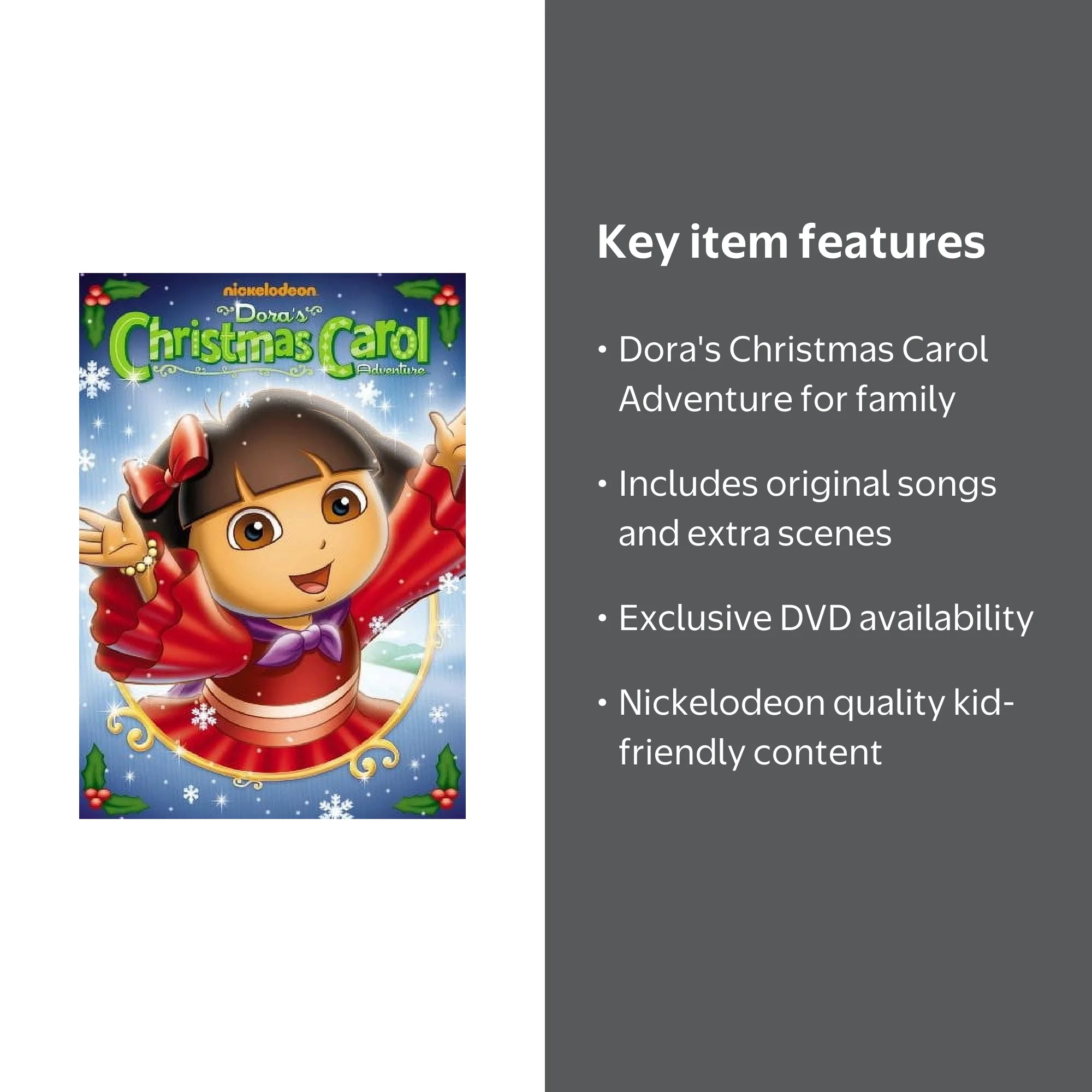 Dora's Christmas Carol Adventure (DVD), Nickelodeon, Kids & Family