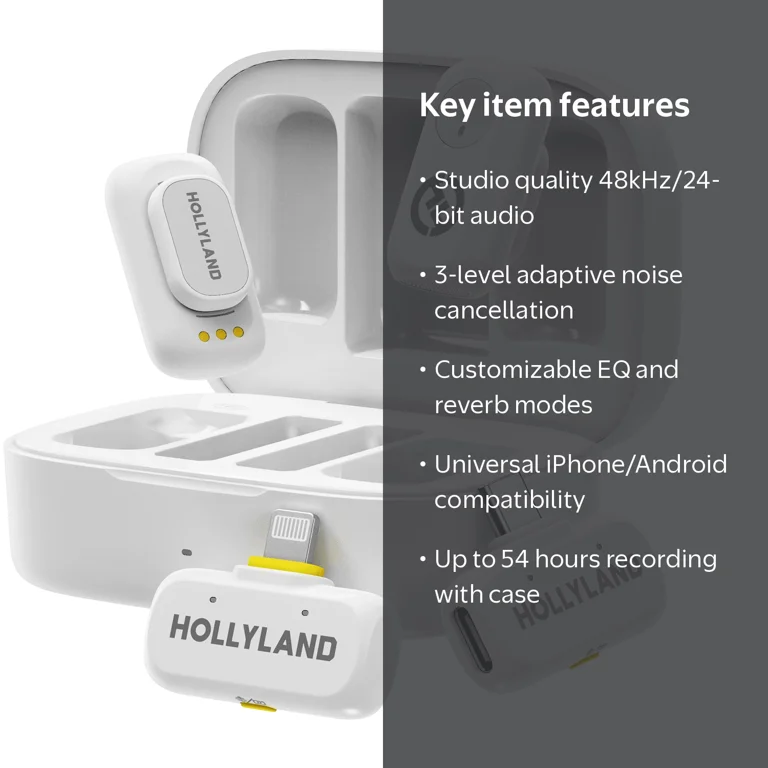 Hollyland Lark A1 Wireless Mini Microphone for iPhone & Android