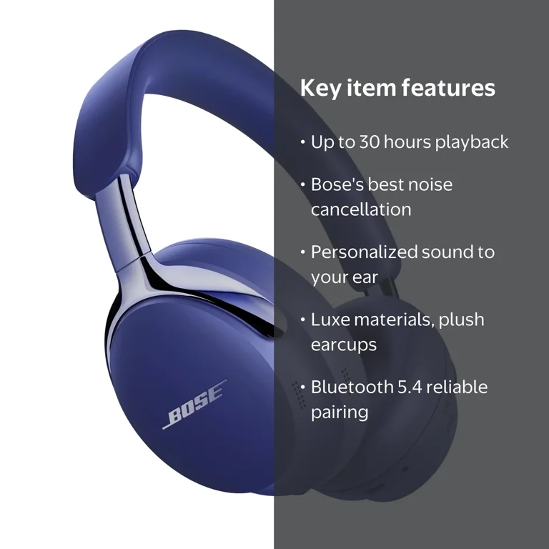 Bose QuietComfort Ultra Headphones II, Bluetooth Over Ear Noise