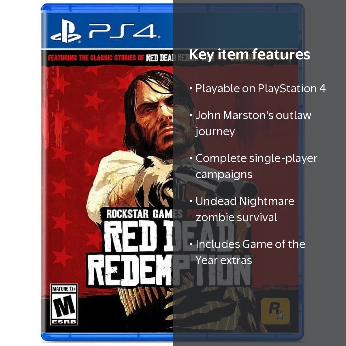 Take 2 Interactive, Red Dead Redemption, PlayStation 4 - Walmart.com