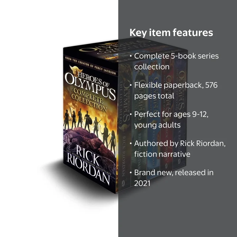 Heroes of Olympus Complete Collection, 5 Book Slipcase, Paperback