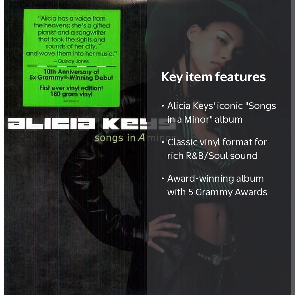Alicia Keys - Songs in a Minor 10th Anniversary Deluxe Vinyl