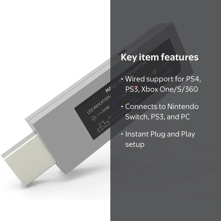 MAGIC-NS Wireless Controller Adapter for NINTENDO SWITCH & PC