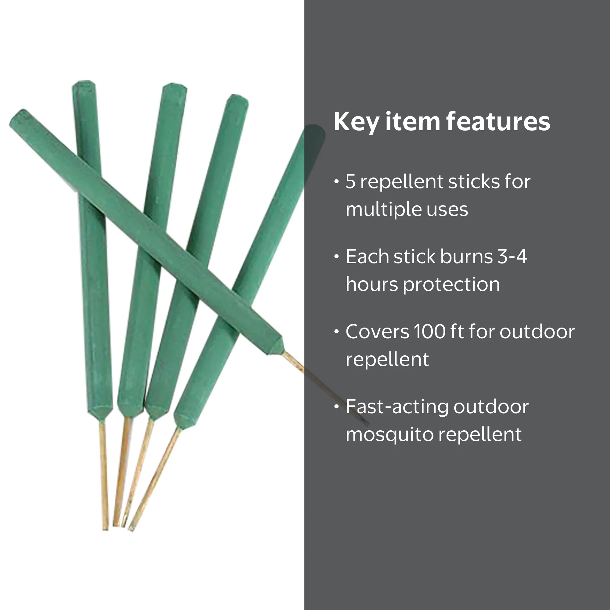 Pic Mos-stk Outdoor Insect Repellent Sticks, Pack of 5 - Walmart.com