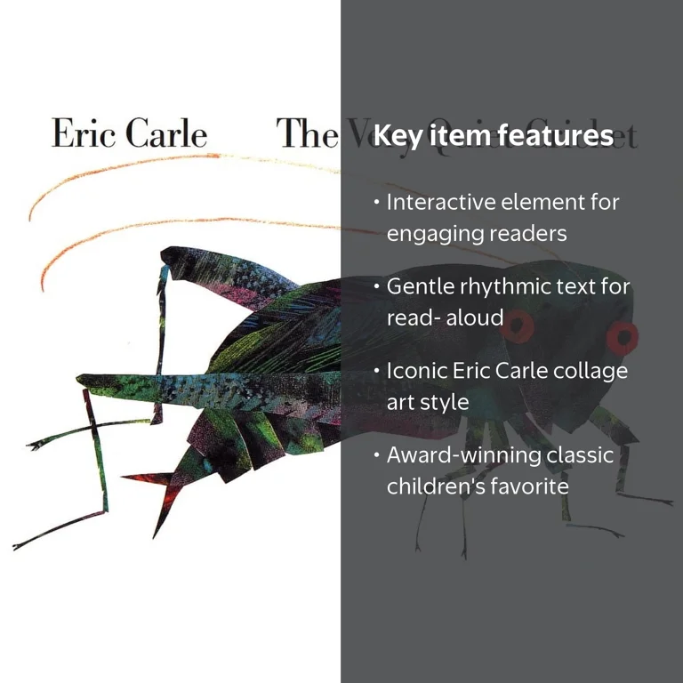 Eric Carle, Very Quiet Cricket Board Book, ISBN 9780399226847