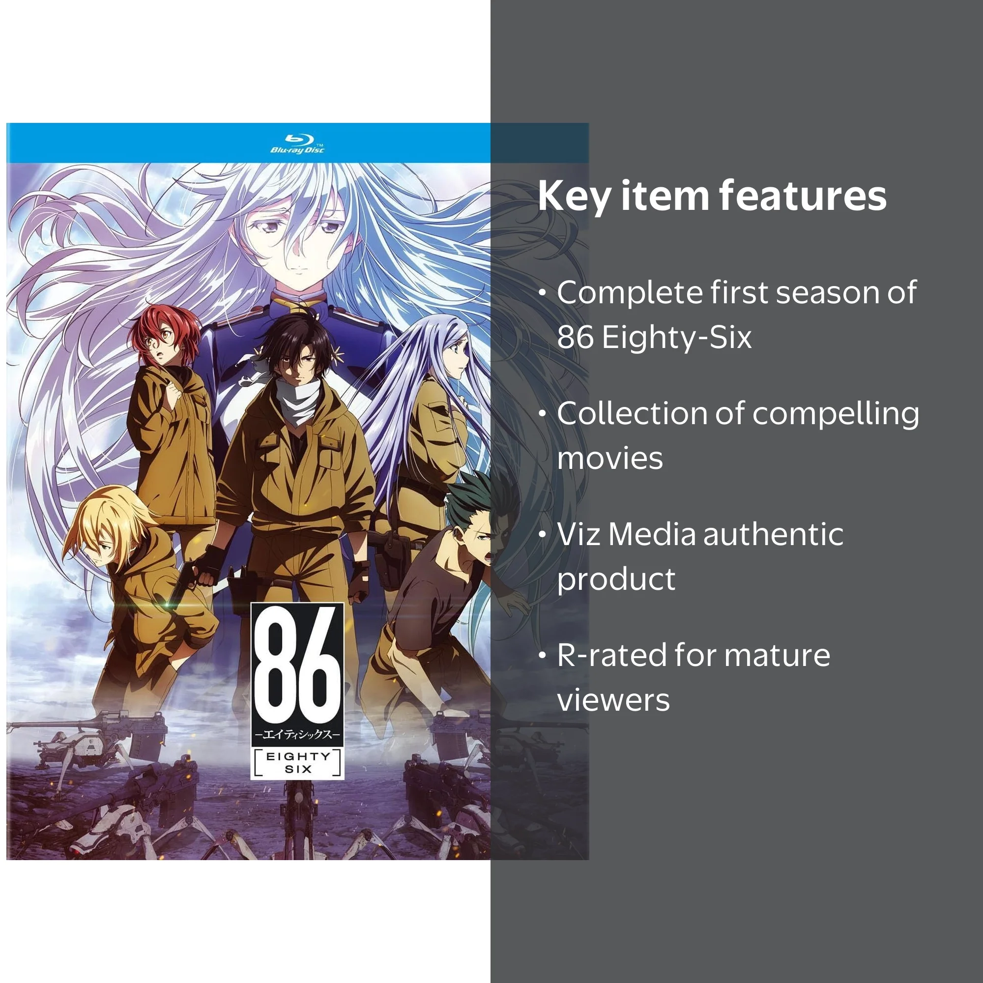 VIZ Media, Blu-ray, 86 Eighty-Six The Complete First Season