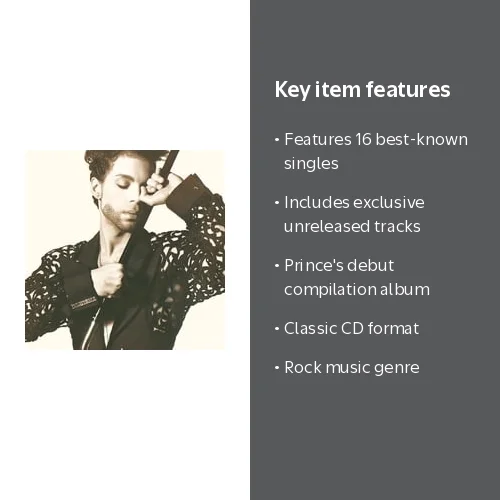 Prince - The Hits 1 - Music & Performance - CD - Walmart.com