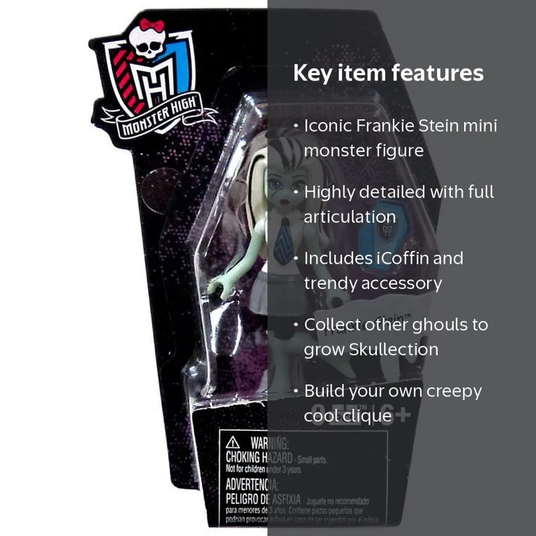 Monster High Mega Bloks Ghouls Skullection Frankie Stein Mini