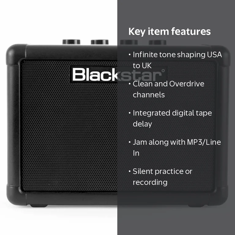 Blackstar, FLY3, 3 Watt Mini Amp, Digital 'tape' delay - Walmart.com