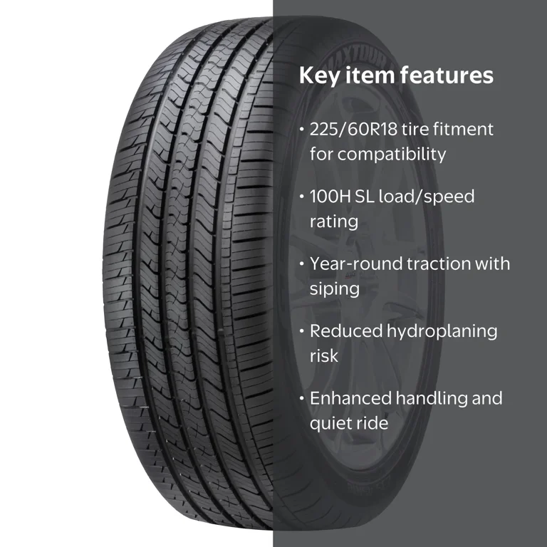 GT Radial All-Season Passenger Tire, Maxtour LX 225/60R18 100H for