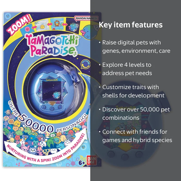 Tamagotchi, Digital Pet, Paradise, Blue Water Shell - Walmart.com