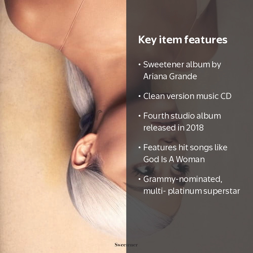 Ariana Grande - Sweetener - Music & Performance - CD - Walmart.com