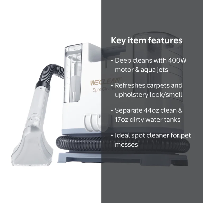 WECLEAN, Portable Extractor, Deep Cleaning, Pet Stain Spot Rug