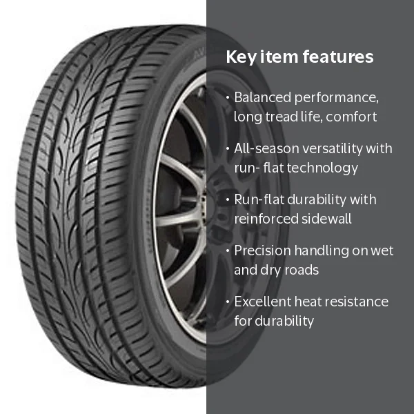 Yokohama, Passenger Tire, 225/55R17 97V, All-Season with Run Flat