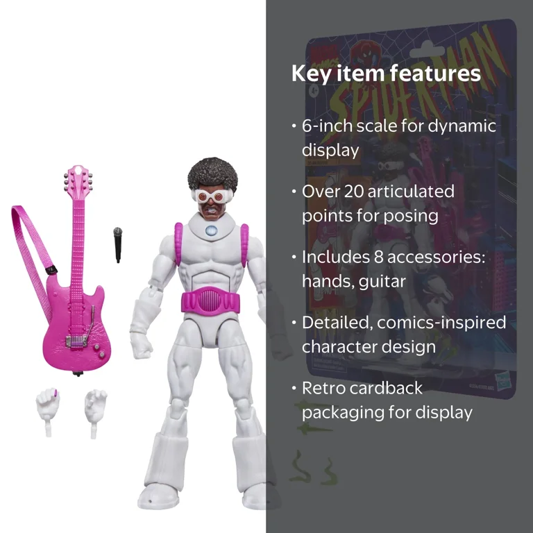 Spider-Man, Action Figure, Hypno-Hustler, 6 inch with 8