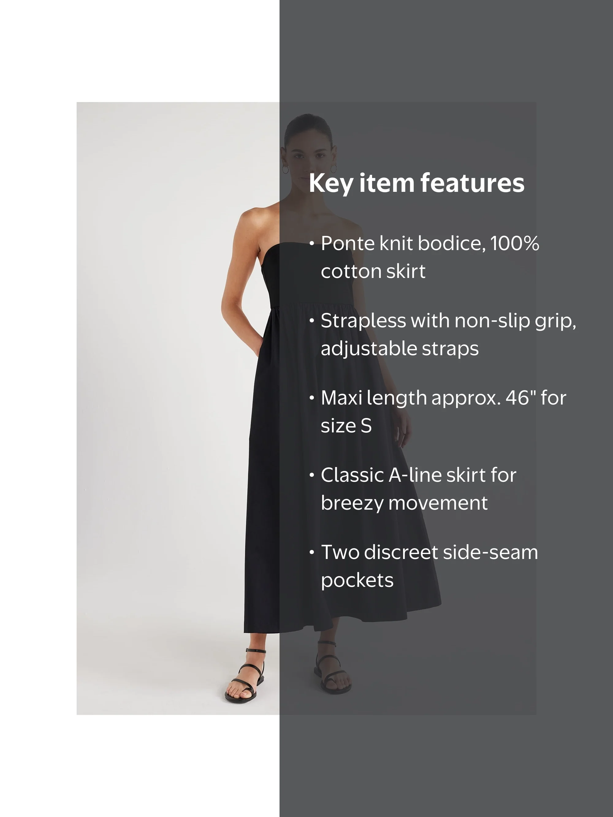 Scoop Women's Mixed Fabric Maxi Dress, Sizes XS-XXL - Walmart.com
