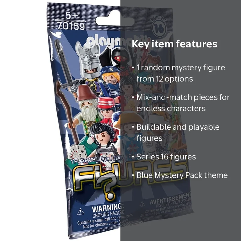 Playmobil Figures Series 16 Blue Mystery Pack 70159 (1 Random Pack