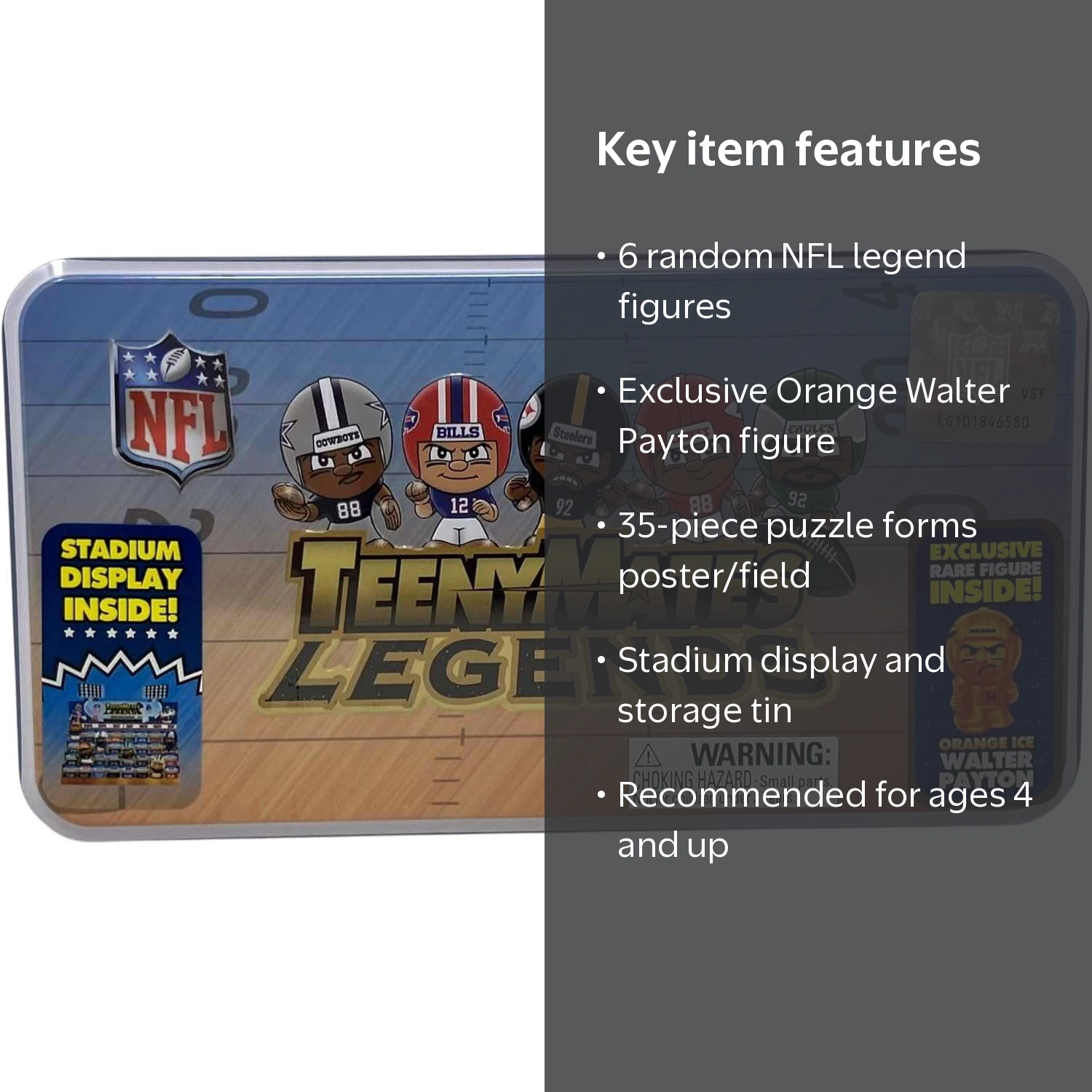 TeenyMates 2026 NFL Legends Series 4 Collector Tin Set - Walmart.com
