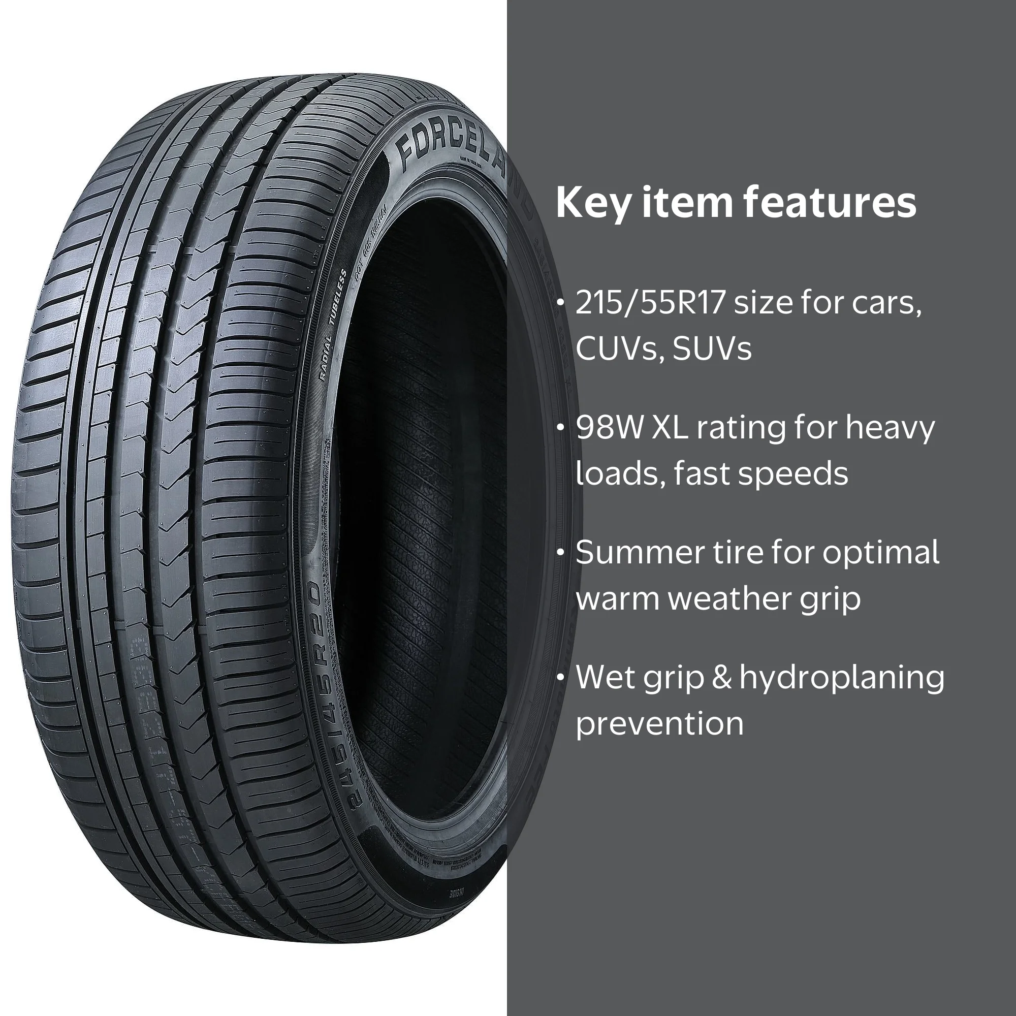 Forceland Kunimoto-F22 Ultra-High Performance Summer Tire, 215