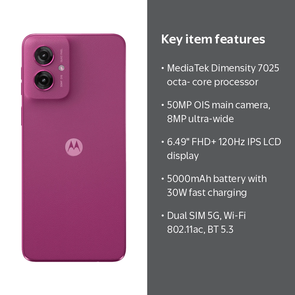 Motorola Moto G55 5G 8GB RAM 256GB | 6.49” 120Hz IPS LCD Display