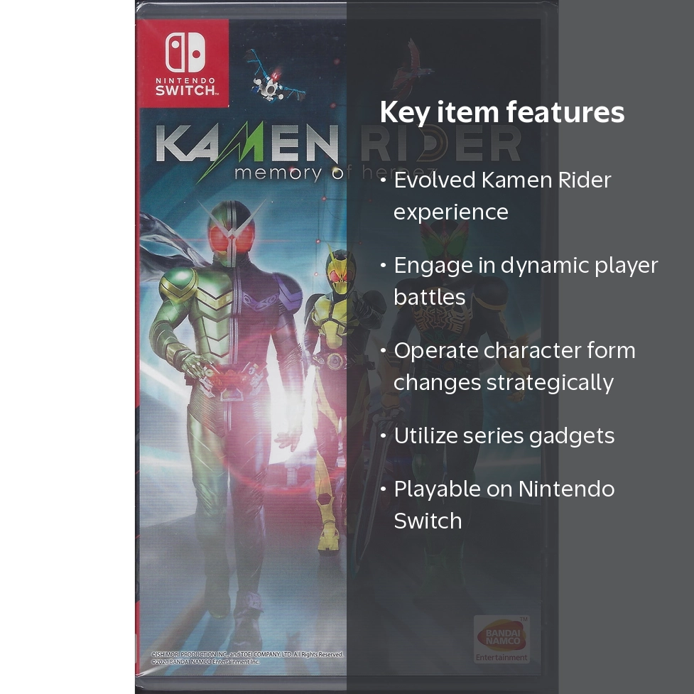 Bandai Namco, Kamen Rider: Memory of Heroez, Nintendo Switch Bandai Namco, Kamen Rider: Memory of Heroez, Nintendo Switch