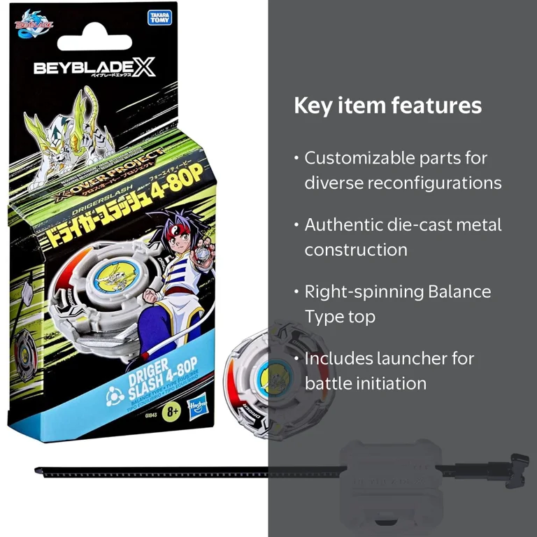 Beyblade X X-Over Project Driger Slash 4-80P Starter Pack Set Beyblade X X-Over Project Driger Slash 4-80P Starter Pack Set